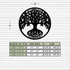 Round Tree of Life Metal Wall Art – Nature-Inspired Decor - KAF217