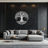 Tree of Life Metal Wall Art – Round Nature-Inspired Decor - KAF220