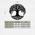 Tree of Life Metal Wall Art – Round Nature-Inspired Decor - KAF220