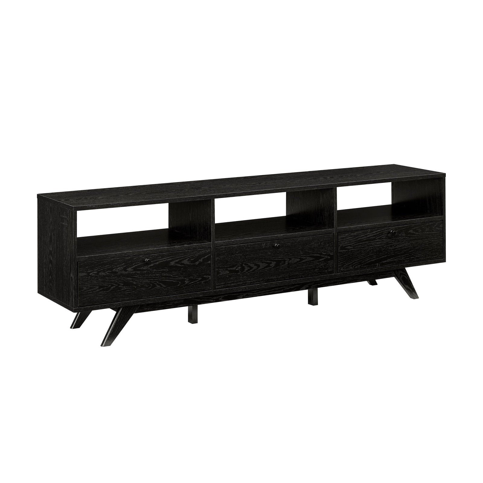 Mueble de TV moderno de tres puertas Kela de mediados de siglo