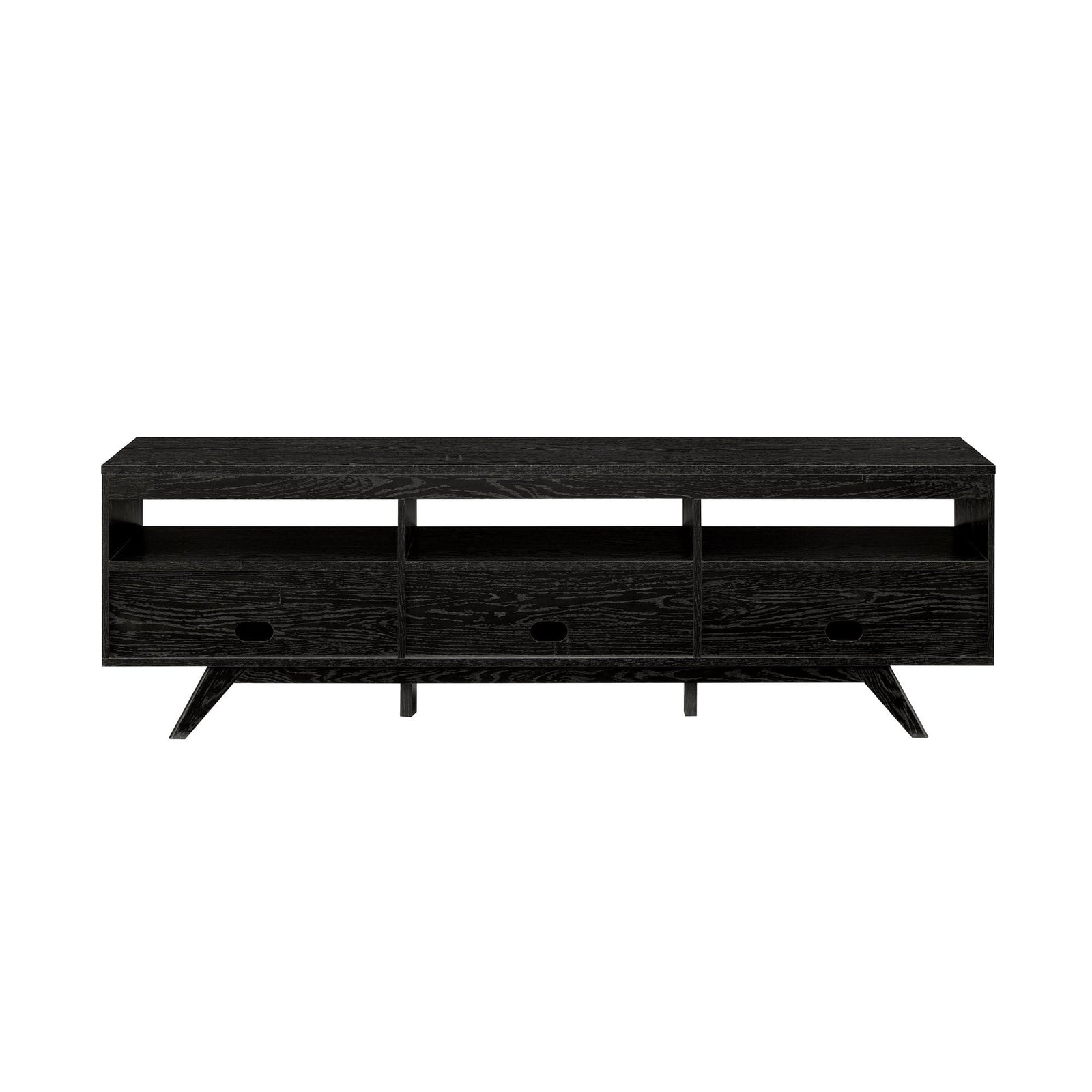 Mueble de TV moderno de tres puertas Kela de mediados de siglo