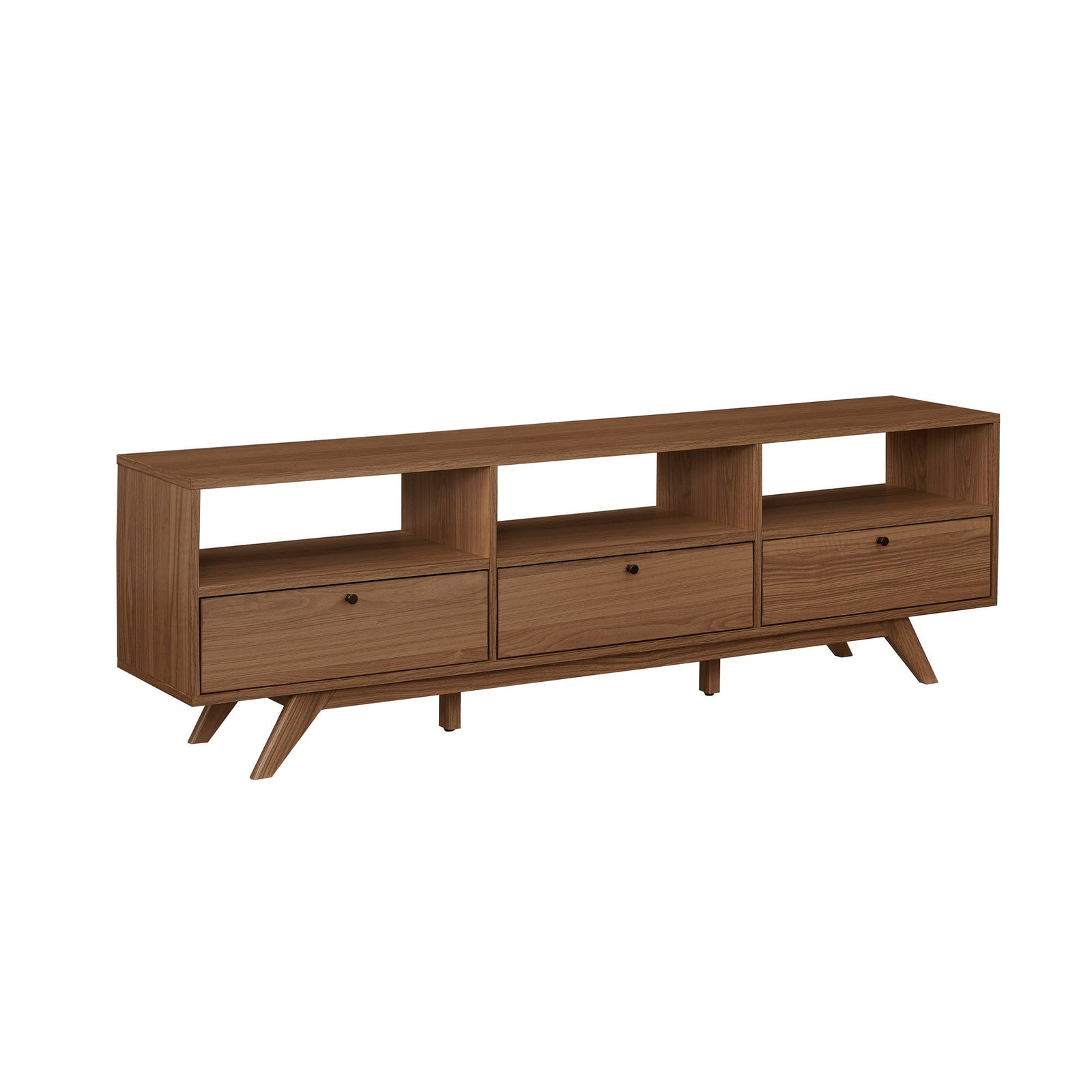 Mueble de TV moderno de tres puertas Kela de mediados de siglo