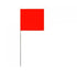 Keson STK21GR Glo-Red Stake Flags 2 1-2" X 3 1-2" X 21" Staff 100 Per Bundle
