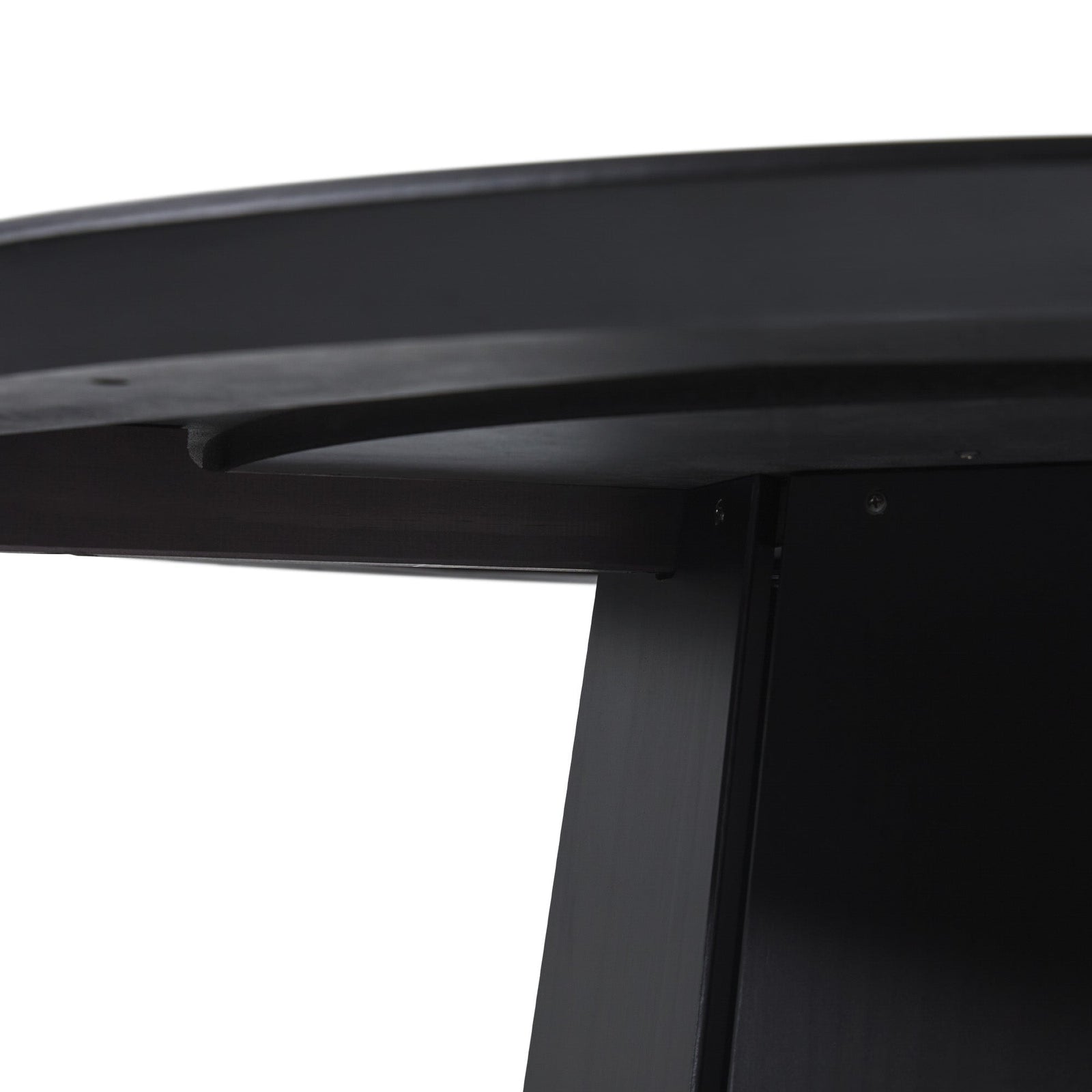 Mesa de comedor con pedestal de madera maciza redonda Koa de 48