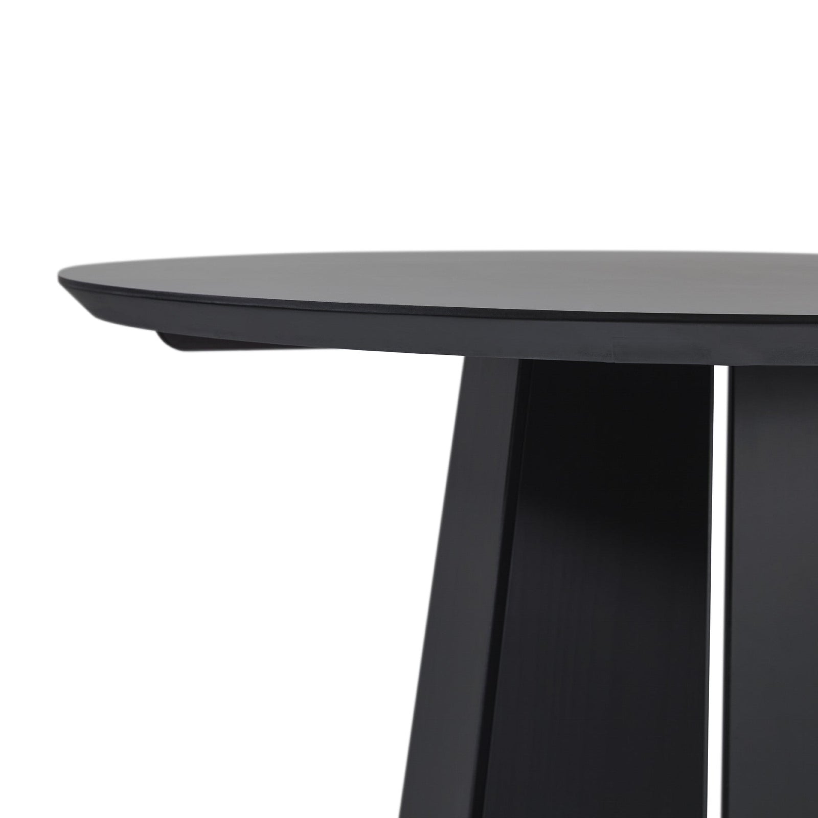 Mesa de comedor con pedestal de madera maciza redonda Koa de 48