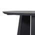 Mesa de comedor con pedestal de madera maciza redonda Koa de 48"