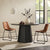 Mesa de comedor con pedestal de madera maciza redonda Koa de 48"