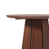 Mesa de comedor con pedestal de madera maciza redonda Koa de 48"