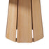Mesa de comedor con pedestal de madera maciza redonda Koa de 48"