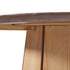 Mesa de comedor con pedestal de madera maciza redonda Koa de 48"