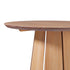 Mesa de comedor con pedestal de madera maciza redonda Koa de 48"