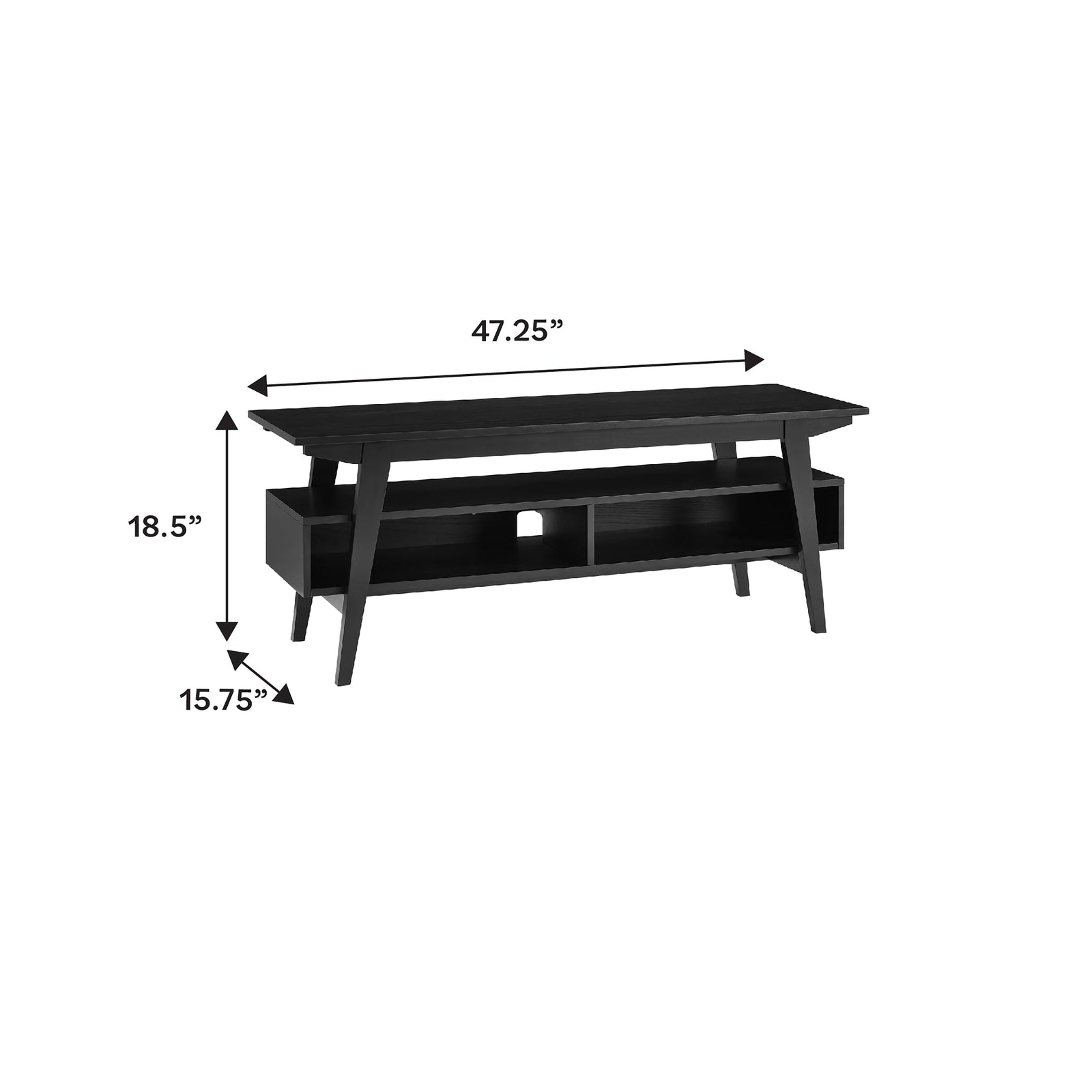 Mueble de TV minimalista de madera maciza Kochi