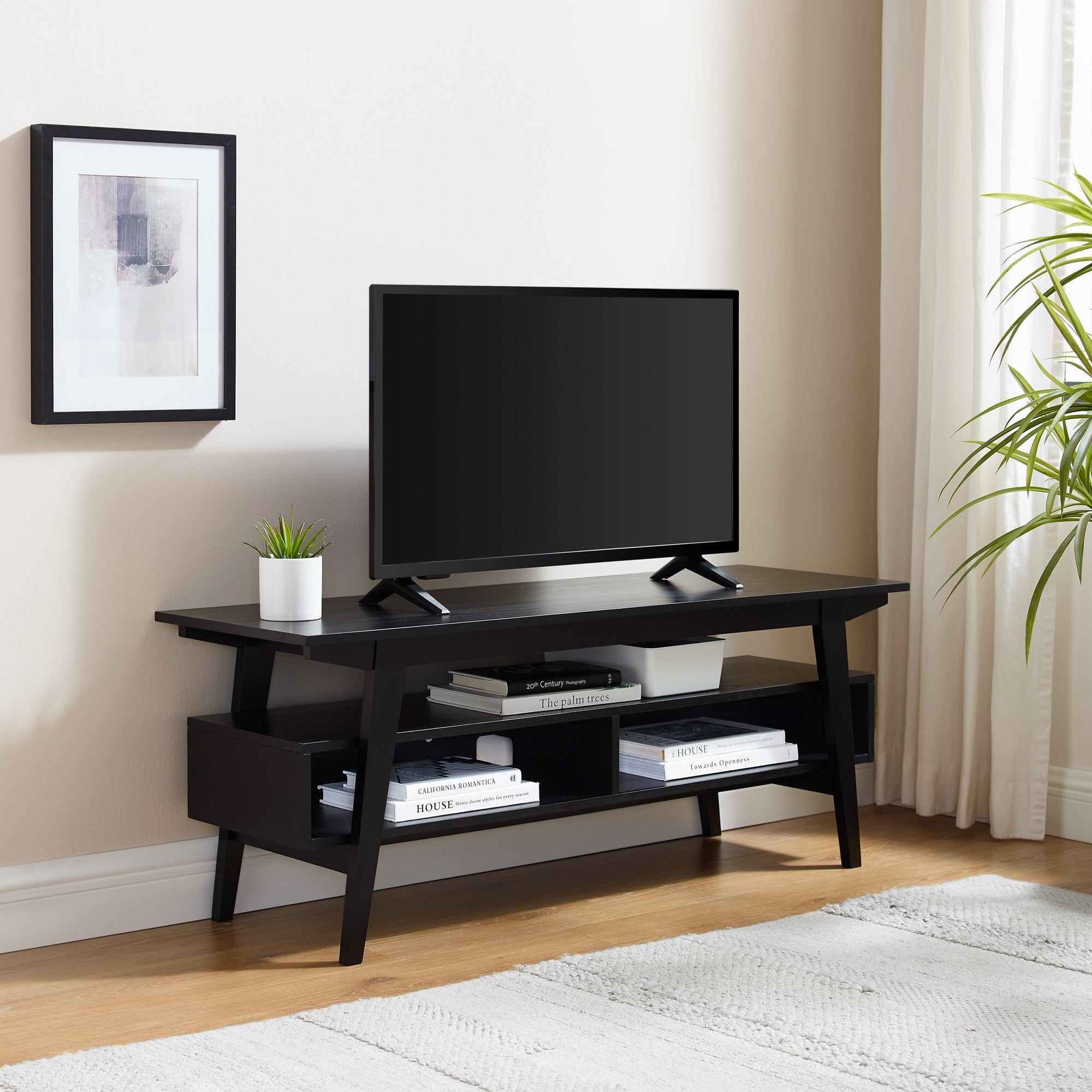 Kochi Minimalist Solid Wood TV Stand