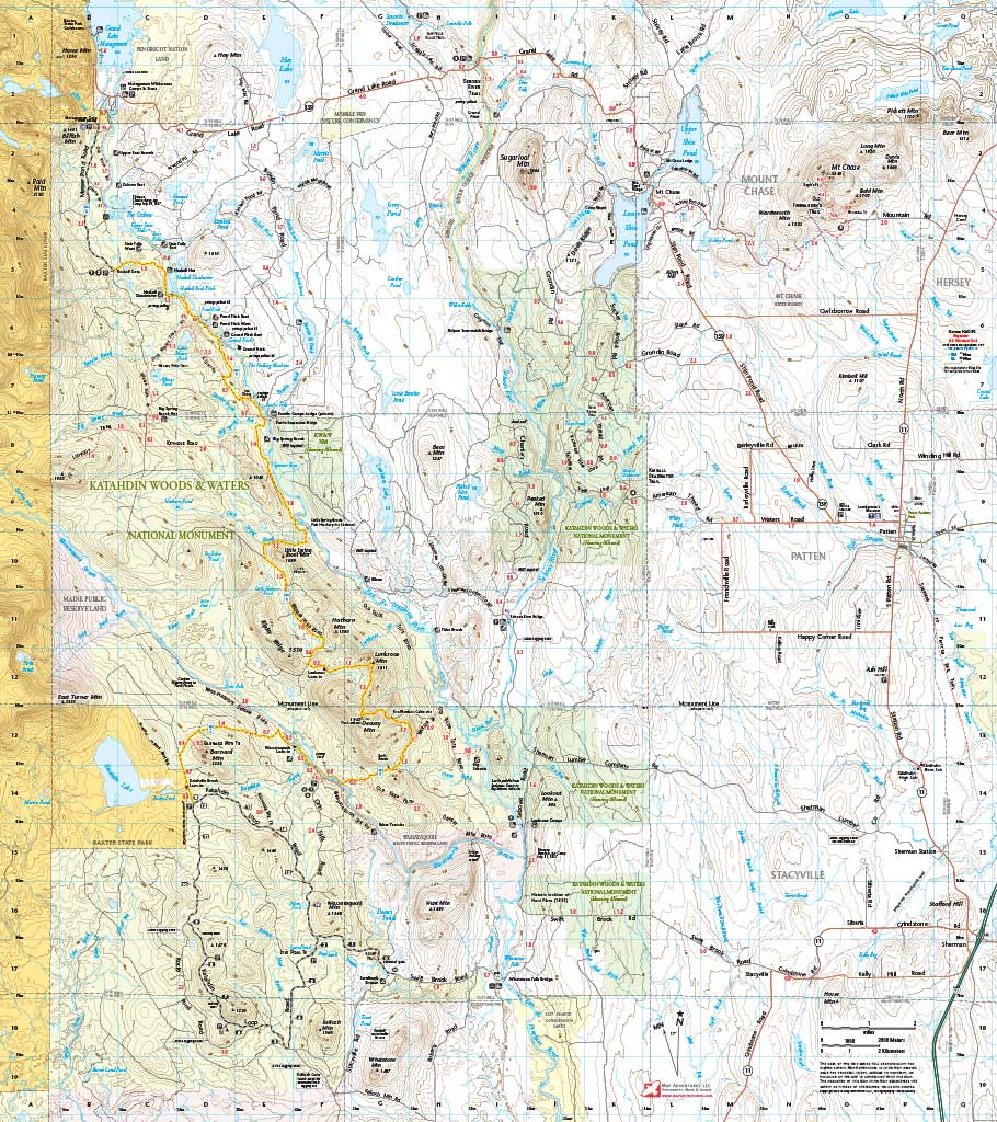 Katahdin Woods & Waters National Monument Trail Map