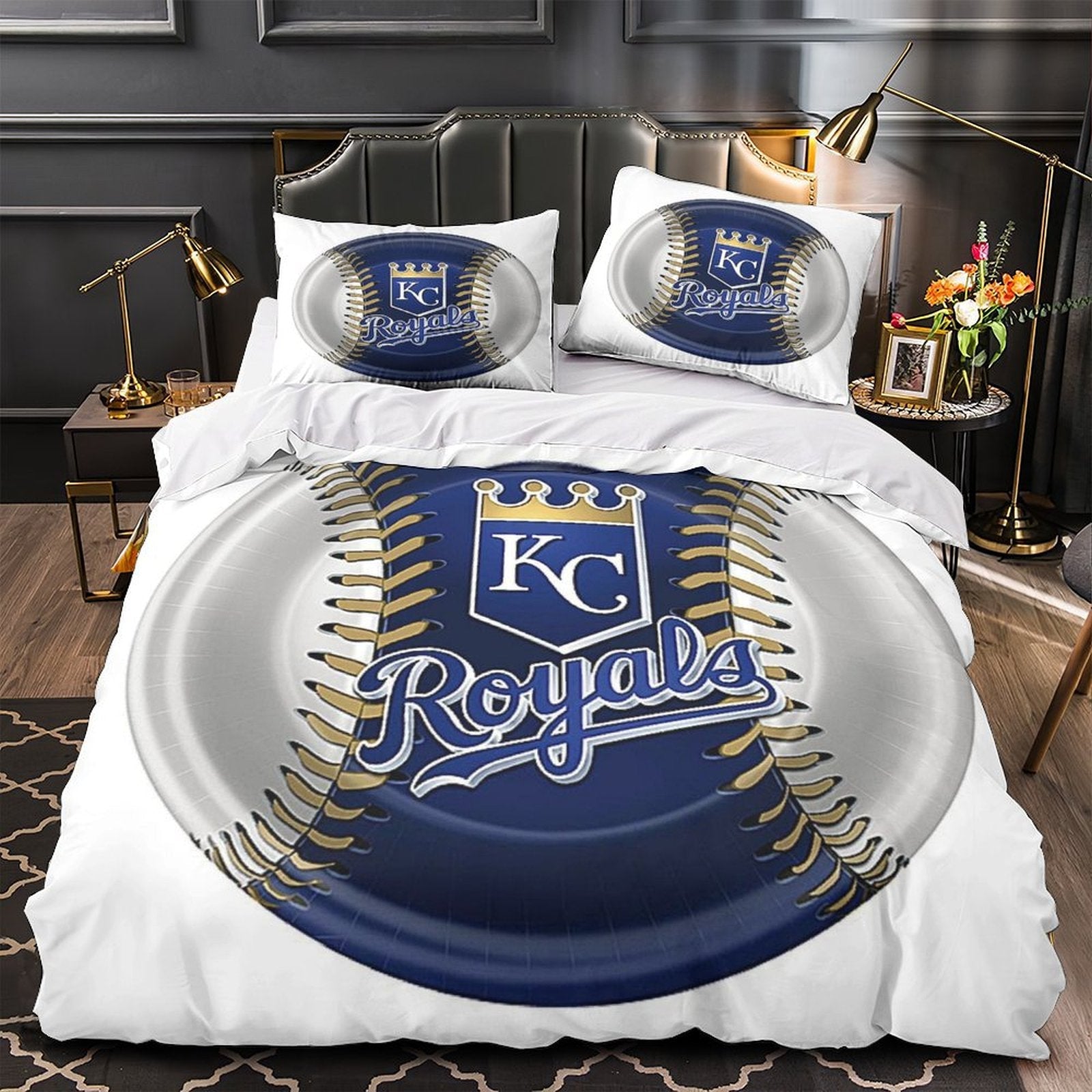 Juego de cama Kansas City Royals con funda de edredón y relleno