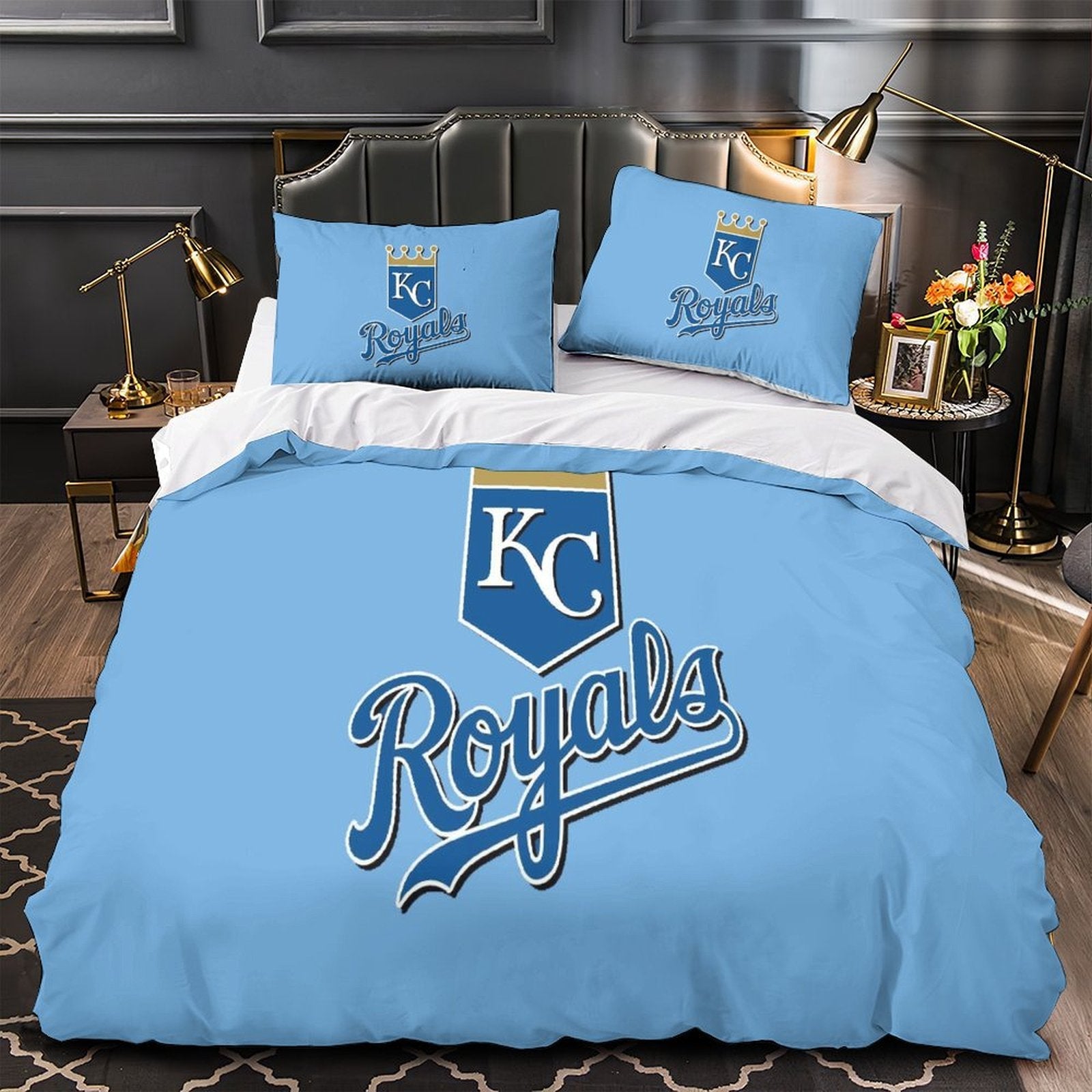 Juego de cama Kansas City Royals con funda de edredón y relleno