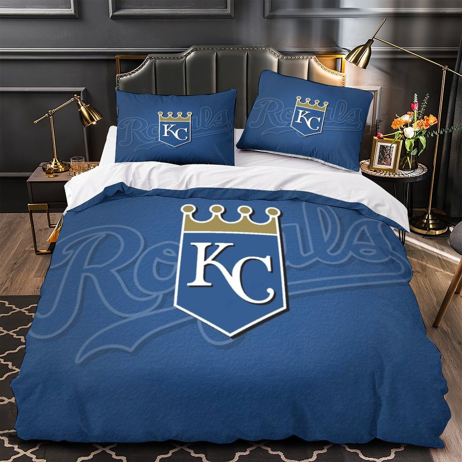 Juego de cama Kansas City Royals con funda de edredón y relleno