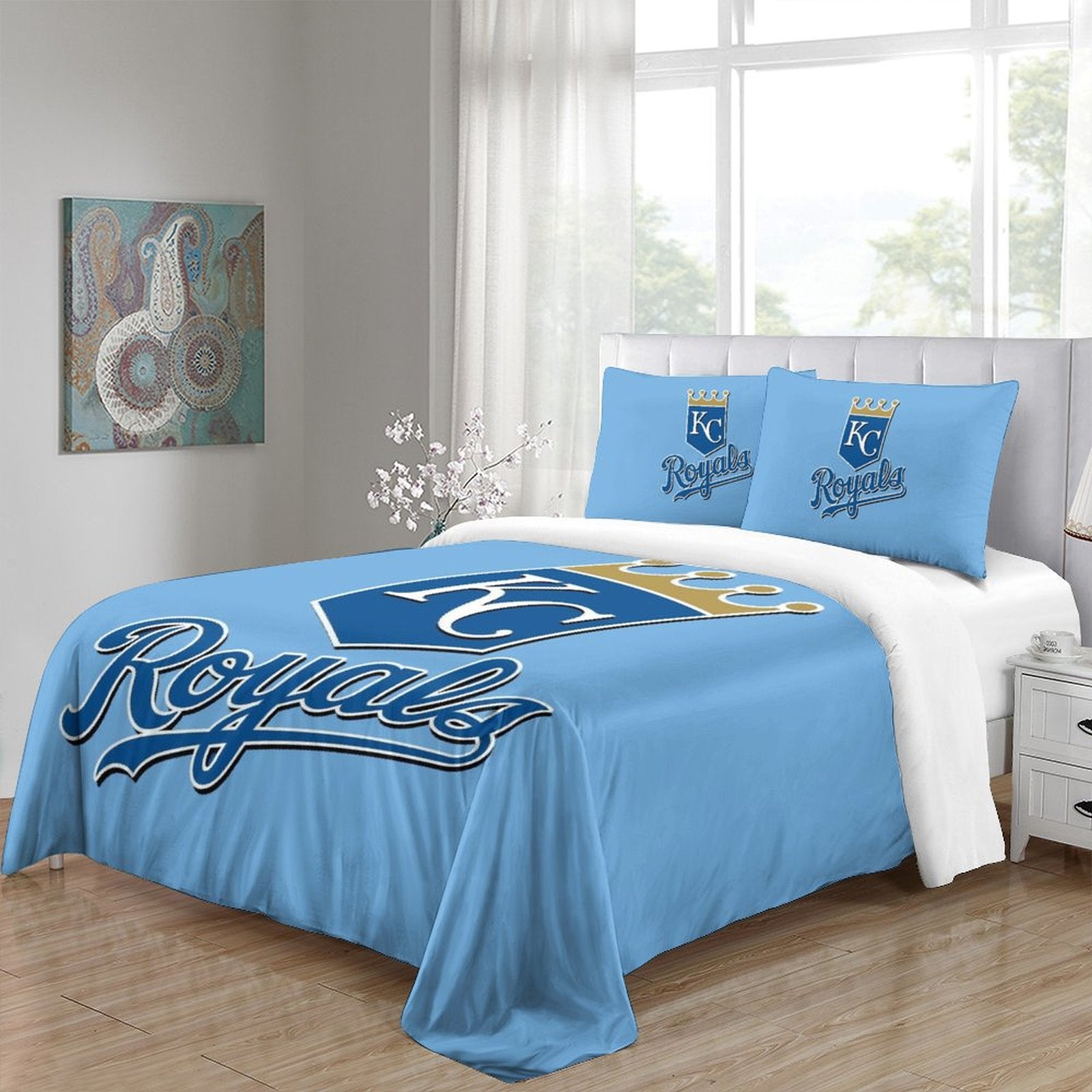 Kansas City Royals Bedding Set Quilt Cover Without Filler