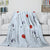 Kids Room Decoration Bluey Blanket Pattern Flannel Throw