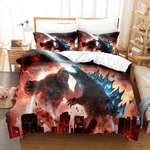 Juego de cama con funda de edredón King Kong vs Godzilla
