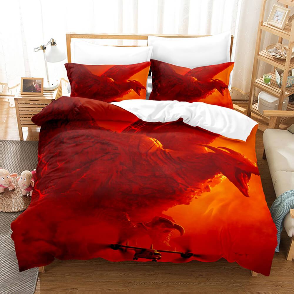 Juego de cama con funda de edredón King Kong vs Godzilla