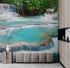 Mural de papel pintado con cascada de Kuang Si Tailandia. #6041