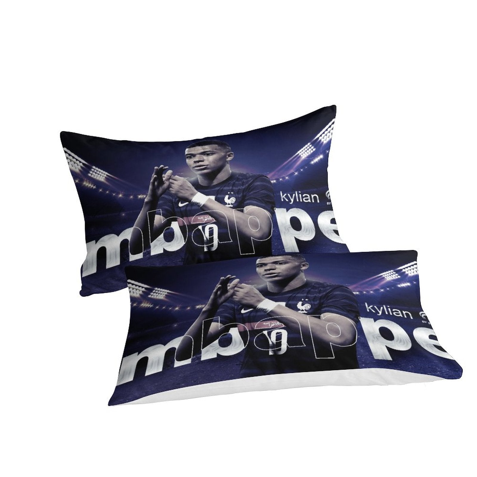 Kylian Mbappé Pattern Bedding Set Quilt Cover Without Filler