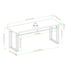Banco de comedor moderno Connor