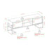Mueble de TV Betty Modern Glam con dos cajones