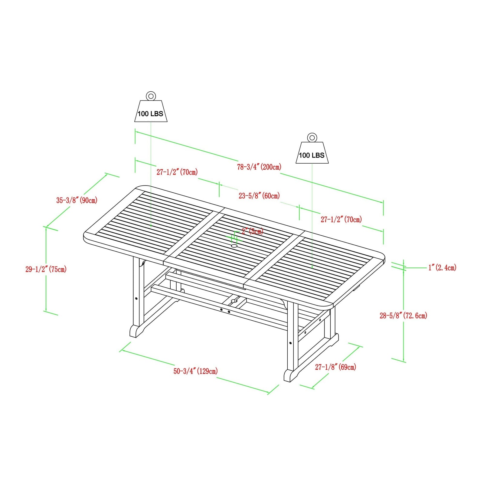 Juego de comedor para patio al aire libre de 7 piezas Midland con cojines