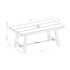 Mesa de comedor con caballete de 70"