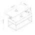 Mesa de centro elevable moderna de madera y metal de 40 pulgadas de Tyson