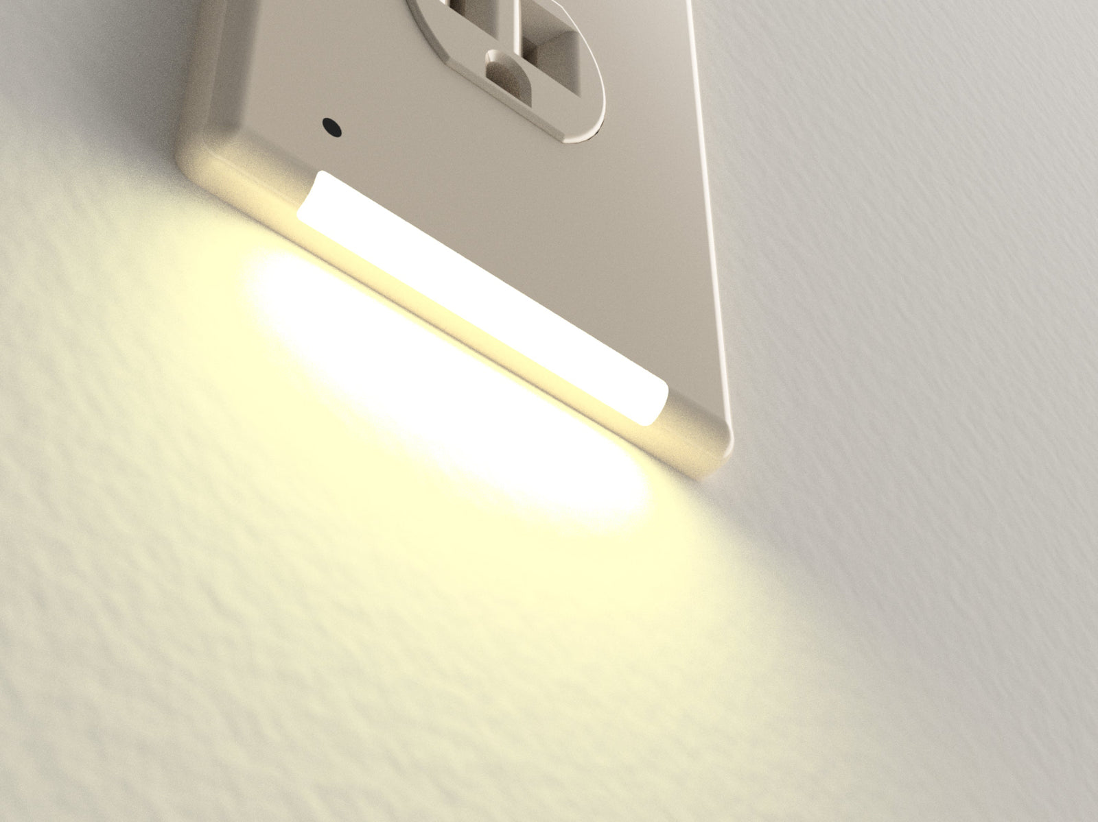 Luz de noche LED LumiCover - Duplex - Almendra clara