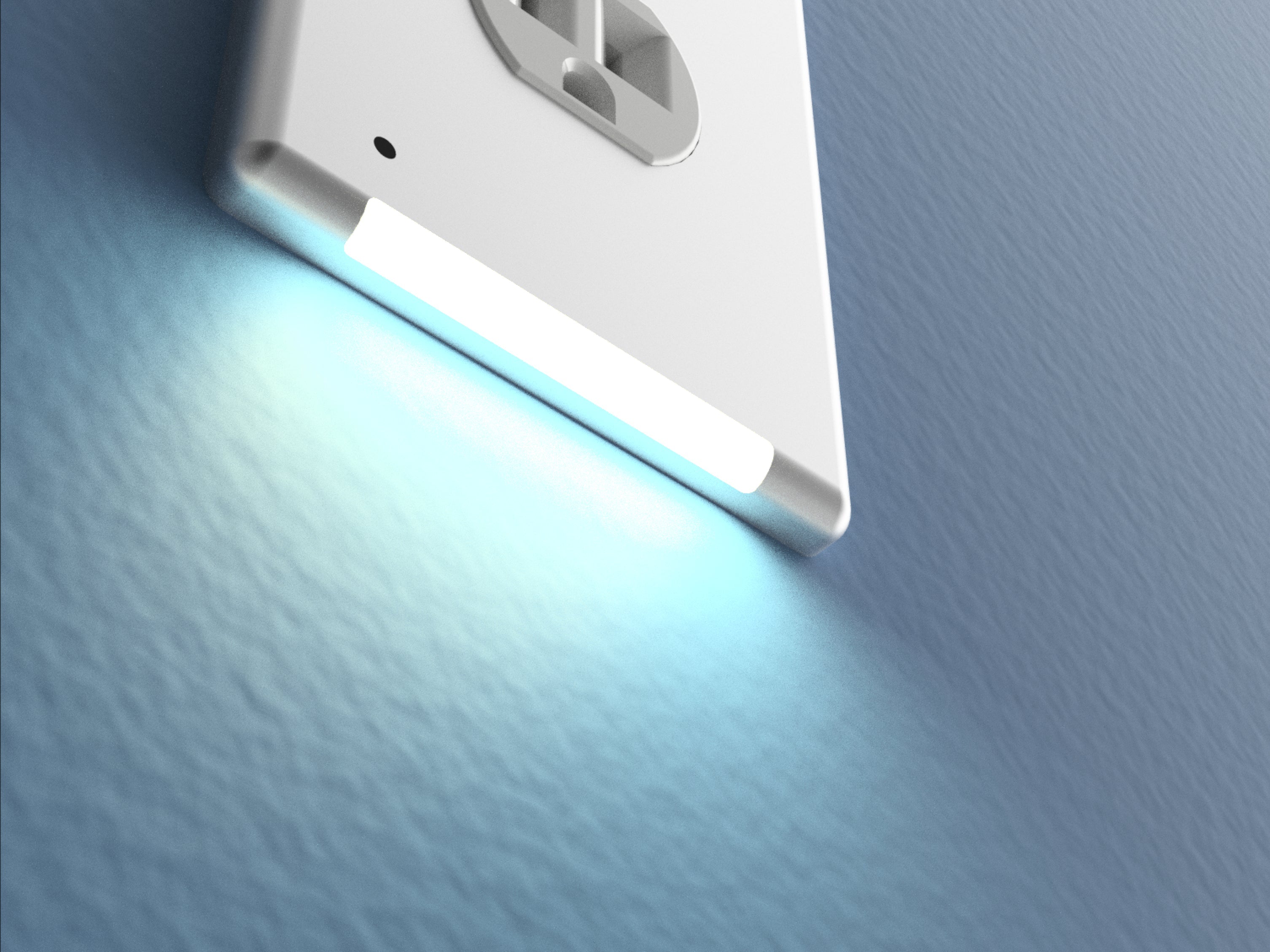 Luz de noche LED LumiCover - Duplex - Níquel