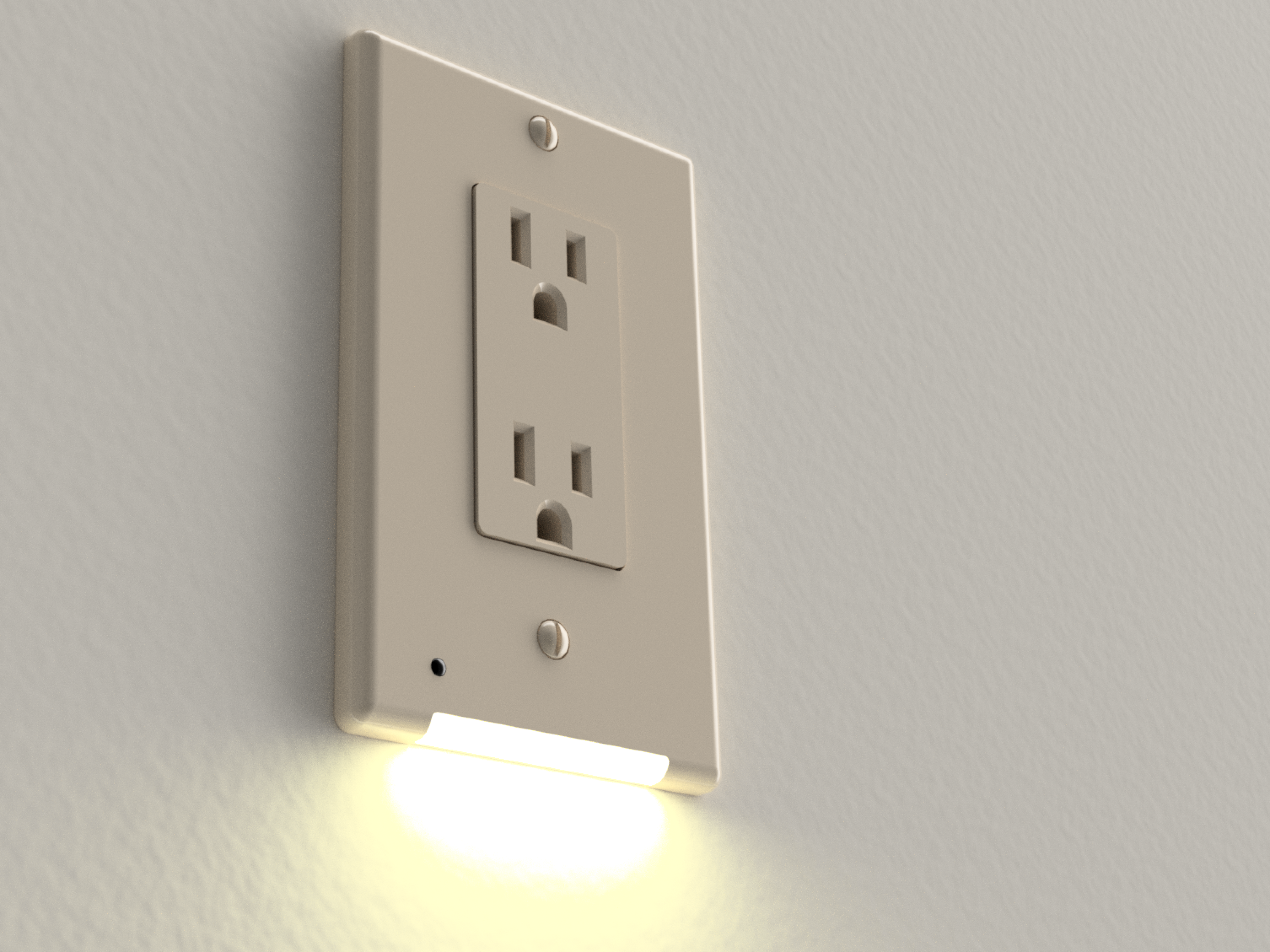Luz de noche LED LumiCover - Decora - Almendra clara