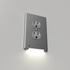 Luz de noche LED LumiCover - Duplex - Níquel