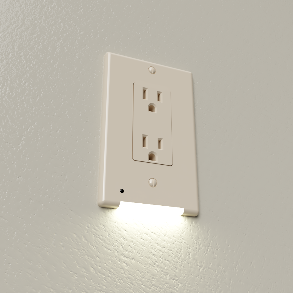 Luz de noche LED LumiCover - Decora - Almendra clara