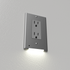 Lámpara de noche LED LumiCover - Decora - Níquel