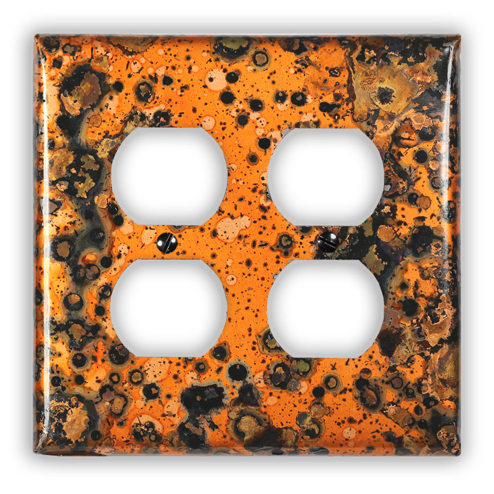 Leopard Copper - 2 Duplex Wallplate