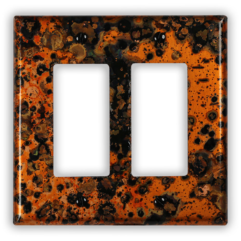 Leopard Copper - 2 Rocker Wallplate