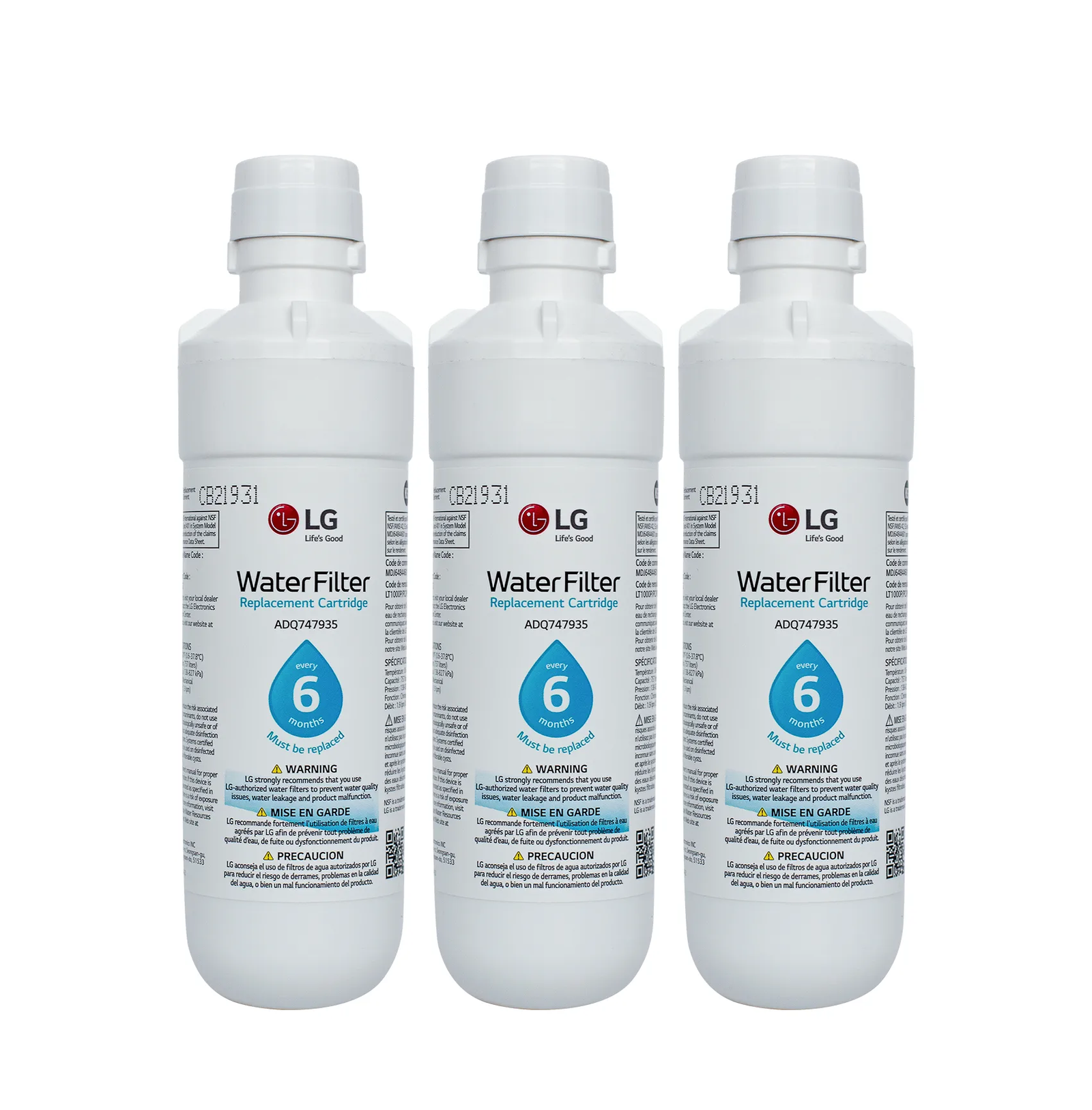 LG ADQ747935 Refrigerator Water Filter