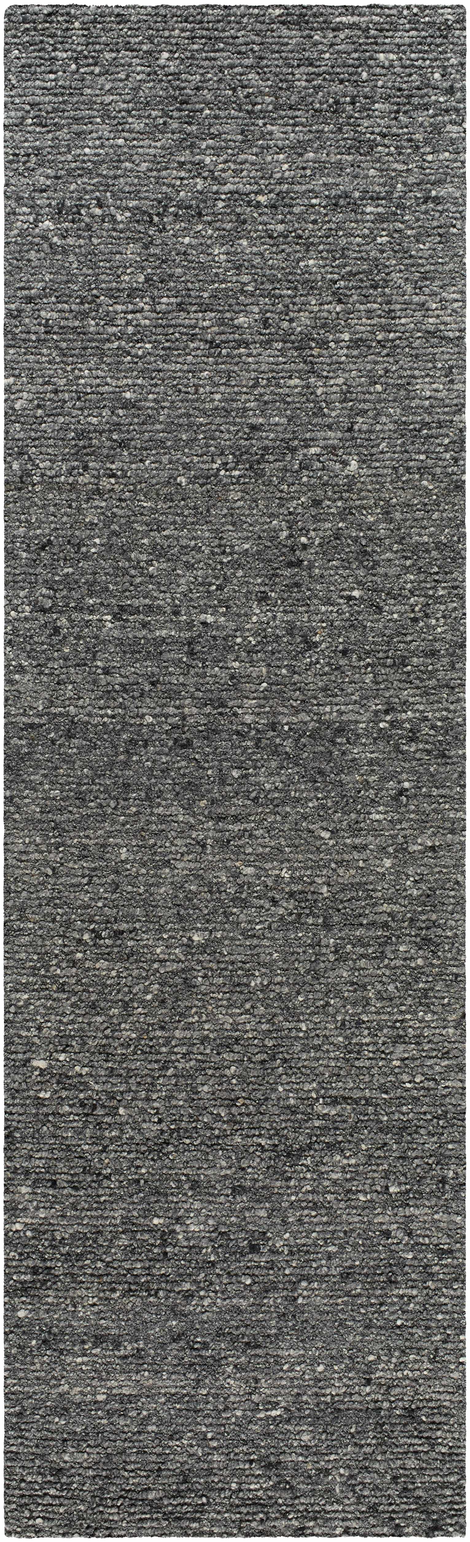 Winta Black Wool Area Rug