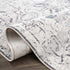 Alfombra lavable de pelo plano Hera Ivory