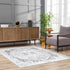 Alfombra lavable de pelo plano Hera Ivory