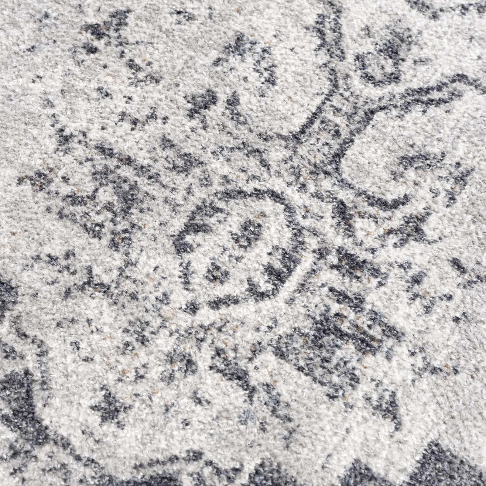 Alfombra lavable de pelo plano Hera Ivory
