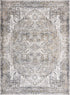 Alfombra lavable de pelo plano Hera Olive