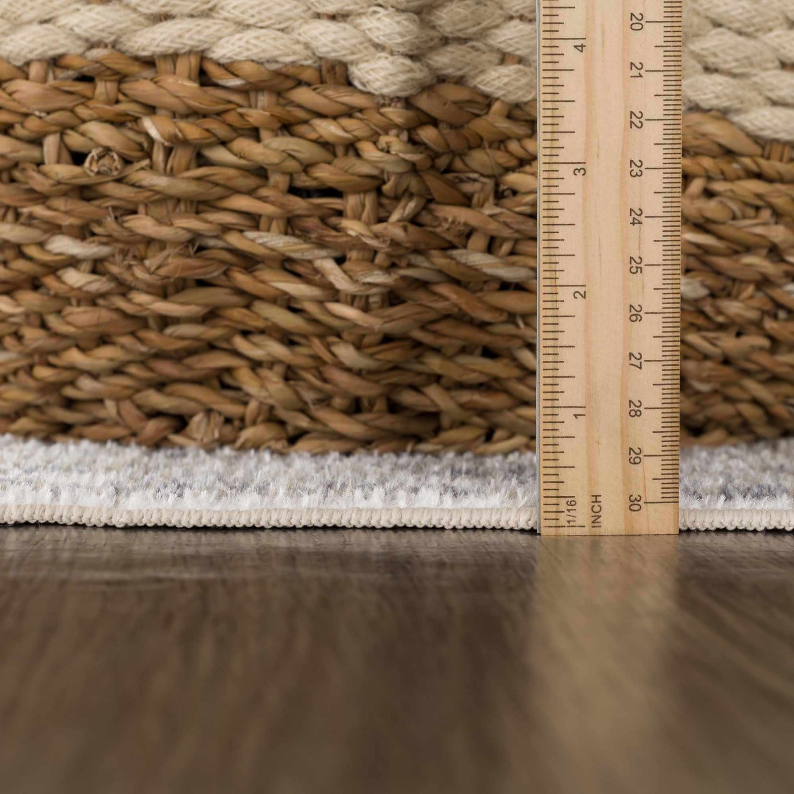 Alfombra lavable de pelo plano Hera Olive