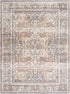 Alfombra lavable de pelo plano azul Arias