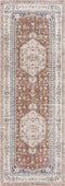 Alfombra lavable de pelo plano Gael Rust
