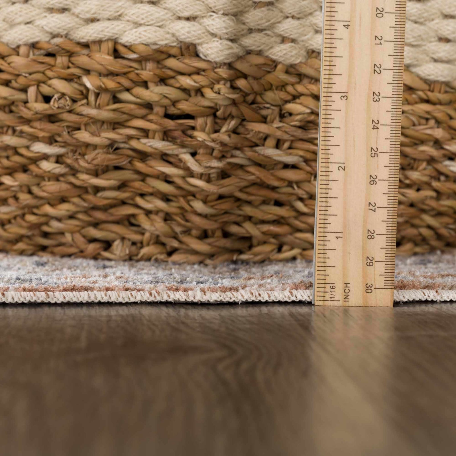 Alfombra lavable de pelo plano Gael Rust